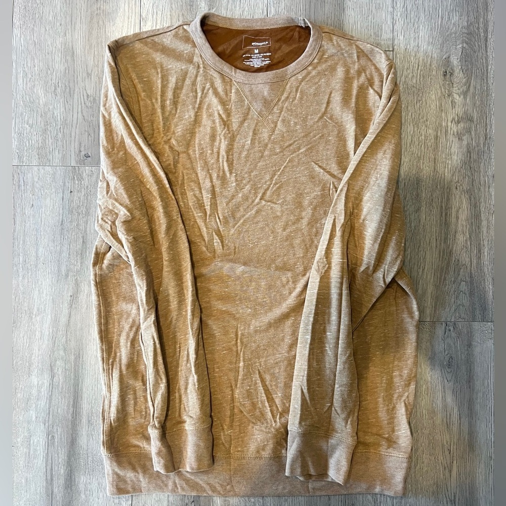 Sonoma Men’s Light Brown Crewneck Long Sleeve Pullover Sweatshirt Size Medium